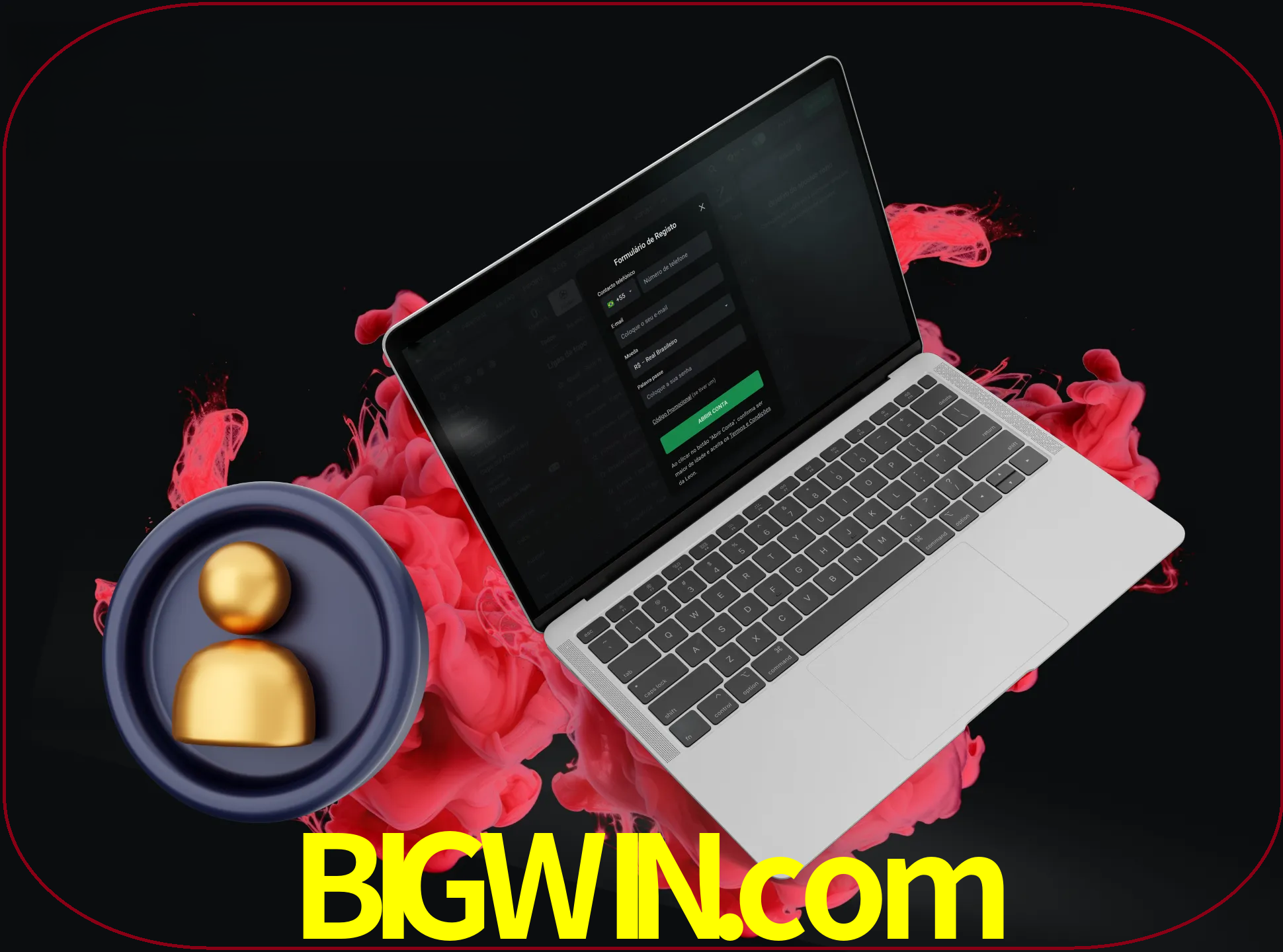 No cabeçalho do site bigwin, clique no botão que o levará a um formulário especial onde terá de introduzir as suas informações actuais.