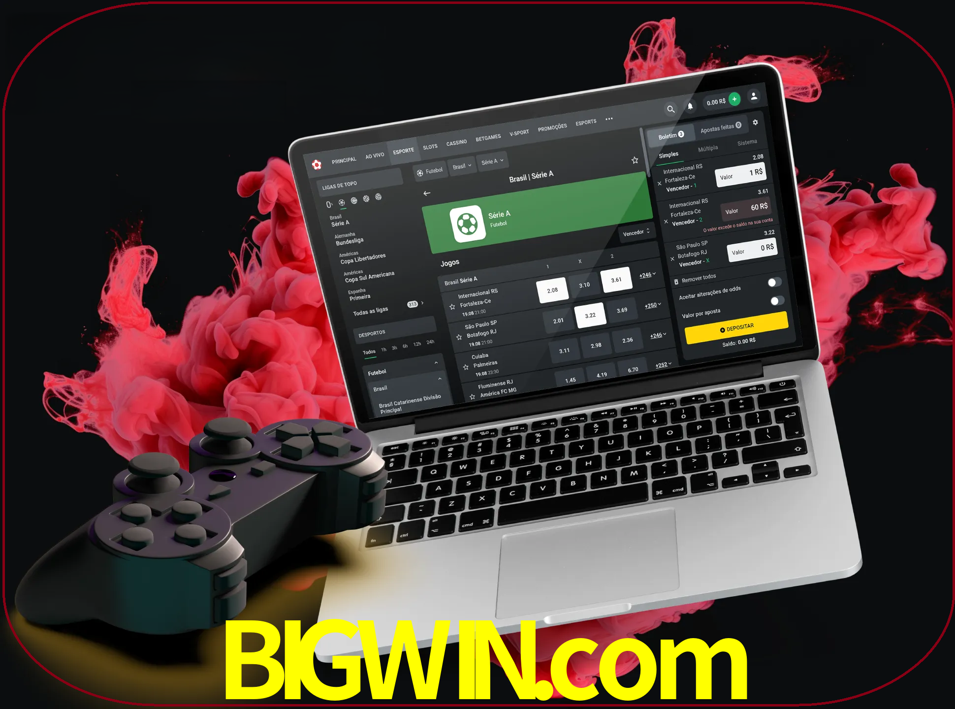 Visite a secção especial de jogos de vídeo em bigwin para descobrir em que jogos pode apostar e ganhar muito dinheiro.
