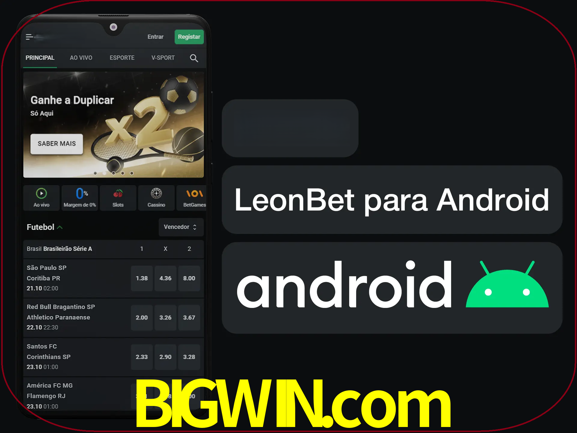 Adquira sua versão poket de LeonBet.